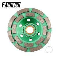 FACHLICH 1ชิ้น4 "Dia100mm เพชรบดล้อขัดคอนกรีตหินอ่อนหินแกรนิตก่ออิฐร้อนกดความหนา5มิลลิเมตรเครื่องบด