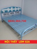 Giường sắt giá rẻ ngang 1m6x2m - GSDP-16X