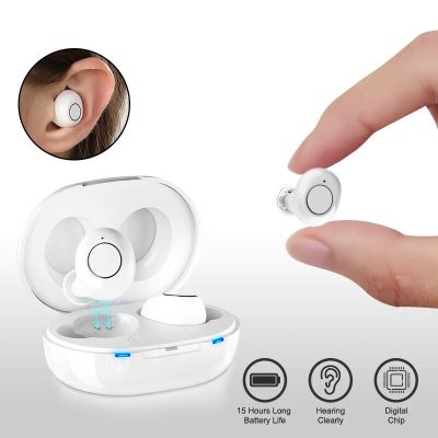 ZZOOI Wireless Hearing Aid Rechargeable Hearing Aids Seniors Sound Amplifier For Deafness Noise Cancelling Micro Ear Aids audifonos