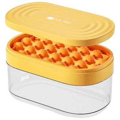 Press Type Ice-Cube Round Makers Ice HockeyS Mold Accessories Quick-Freeze Mini Ice Ball Party Kitchen Ice Box Tray Silicone