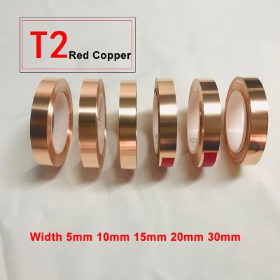 1M 99.99% Pure Copper Foil Strip Width 5/10/20/30mm High Purity T2 Red Copper Narrow Strip Foil Roll Thick 0.1~0.5mm Length 1M Colanders Food Strainer