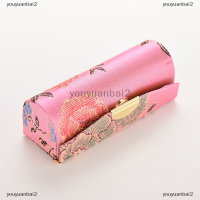 youyuanbai2 ร้อน Retro Brocade ปักดอกไม้ออกแบบลิปสติกกล่องที่ใส่กระจก