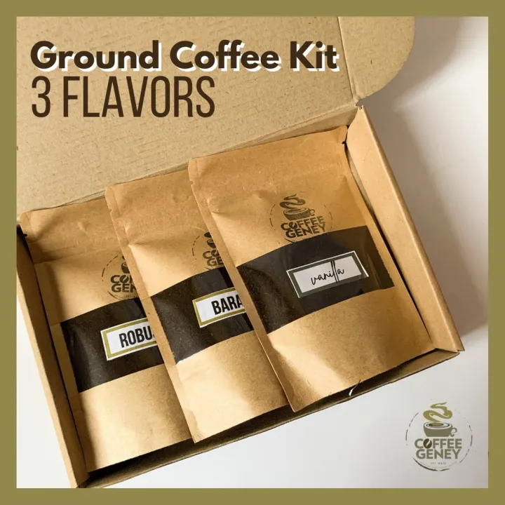 Ground Coffee Sampler Kit (3 Flavors) I Coffee Geney Lazada PH