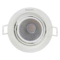 ดาวน์ไลท์ LED PHILIPS 59774 POMERON 3 วัตต์ WARMWHITE 4 นิ้ว ทรงกลม สีขาว