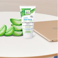 SOBIO etic | Hydra Aloe Vera 3-in-1 Purifying Cleanser 150ml. ขจัดสิ่งสกปรก ความมันส่วนเกินและเมคอัพโดยไม่ทำให้ผิวแห้ง