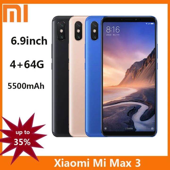 90% Max3 Xiaomi Mi ใหม่6.9นิ้ว6G 128GB รอมชุดสแกนลายนิ้วมือ4G สมาร์ทโฟน ...