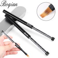 BQAN Black Ombre Brush UV Gel Nail Brush Rhinestone Handle Painting Pen Drawing Brush Gradient Black Nail Art Brush Pen Tools Artist Brushes Tools