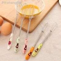 1Pcs Ceramic Handle Egg Beater Coffee Milk Drink Mini Mixer Stirring Whisk Cake Baking Frother Foamer Practical Kitchen Gadgets