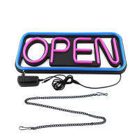 Rectangle Hanging Neon Lamp Shop Signs LED Light with Plug AC110‑250V EU Plug