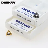 DESKAR 06IR 08IR A55 A60 ISO LDA LDC Threading Turning Tools คาร์ไบด์แทรกใบมีดดั้งเดิมเครื่องตัดด้ายเครื่องมือกลึง