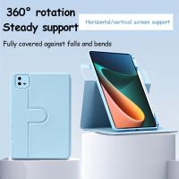 360 ° เคสอัจฉริยะสำหรับแผ่น Xiaomi 6 6 Pro 11นิ้วแผ่น5 5 5 Pro 11นิ้วสำหรับ Redmi Pad 10.61นิ้วฝาครอบอะคริลิคพลาสติกแข็งพร้อมที่ใส่ดินสอ