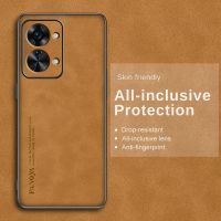 Sheepskin Leather BackCover For OnePlus Nord 2T Case One Plus Nord2T Camera Shockproof TPU Frame Soft Coque OneMore Nord 2 T T2 Phone Cases