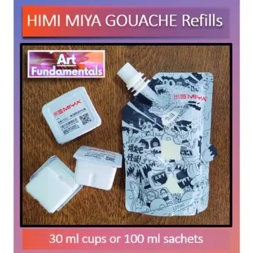 MIYA Himi White Gouache Paint Refill 100Ml school supplies