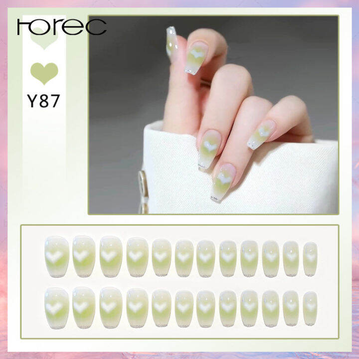 horec-wearable-nail-patch-wearable-nail-manicure-patch-pure-desire-gradient-simple-atmosphere-new-style