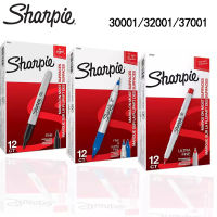 12ชิ้นกล่อง Sharpie ถาวร Marker กันน้ำอุตสาหกรรมหนาบาง Double Ended Marker Drawing Hand Drawn Graffiti Art Supplies