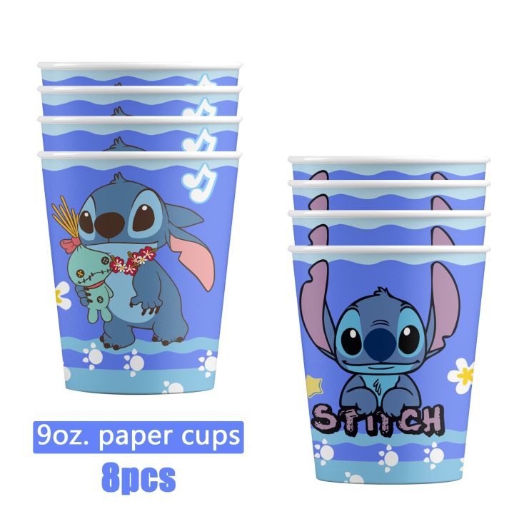 cw-lilo-supplies-include-paper-cup-plate-tablecloth-toppers-for-kid-boy-birthday-baby-shower