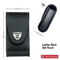 กระเป๋าหนัง VICTORINOX ของแท้ สีดำใส่รุ่น CHAMP สามารถร้อยเข็มขัดได้ SWISS MADE