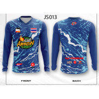 เสื้อกีฬาแขนยาว คอวี รุ่น JS013