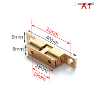 Jiam ประตูลูกปัดเคลือบสำหรับล็อคสัมผัสทองเหลือง1ชิ้นคลิปสปริงประตูตู้เก็บของจับบอลสีเงินคู่สลักประตูตู้เก็บของ42/50/60/70มม.