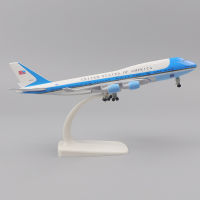 โลหะเครื่องบินรุ่น20cm1:400 Air Force One B747โลหะจำลองวัสดุโลหะผสม Landing Gear เครื่องประดับของเล่นเด็กของขวัญ