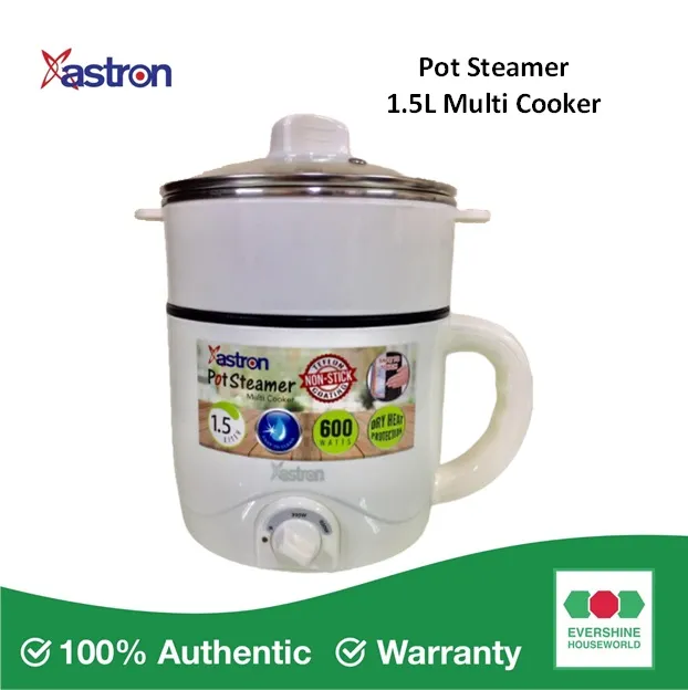 ASTRON ELECTRIC POT STEAMER MULTI COOKER 1.5L Lazada PH