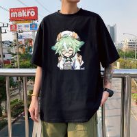 มีสินค้า ตลก Genshin Impact ร้อนเกม Tshirts เสื้อผ้า Tees เสื้อ Kawaii ซูโครส/Xiao/Morax กราฟิกฤดูใบไม้ผลิและฤดูร้อน O-Neck แขนสั้น