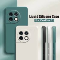 โทรศัพท์ซิลิโคนเหลวเคสสำหรับ Oneplus 11 11R 5G นิ่มเคส TPU เป็นคู่เคสกันกระแทกแฟชั่นฝาหลังป้องกันเลนส์กล้อง