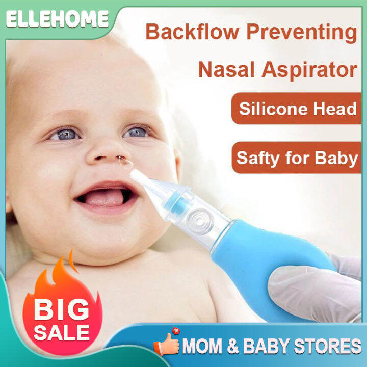 Infant Nose Suction Nasal Mucus Cleaner Baby Silicone Nose Suction ...