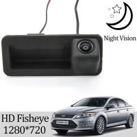 Owtosin HD 1280*720 Trunk Handle กล้องมองหลังสำหรับ Ford Mondeo Mk4 2008 2009 2010 2011 2012 2013 2014รถย้อนกลับ