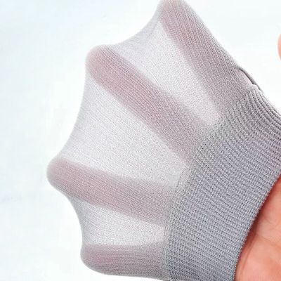‘；’ 10Pairs Men Socks Thin Ice Stockings Summer Breathable Casual Socks Solid Color Elastic Ice Silk Cool Mid-Tube Business Socks