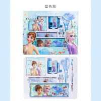 Frozen Learning Stationery Set Gift Box 7-piece Set Primary School Students Pencil Eraser Sharpener School Supplies