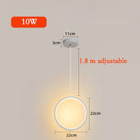 Modern MinimalistRing Pendant Light Bedroom Bedside LED Pendant Lights Long Line Hanging Lamp Hanging Light Fixture 110v220v