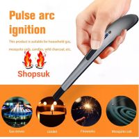 !! ไฟแช็คไฟฟ้า ปืนไฟแช็ค Electric Arc Lighter Rechargeable Flameless Safety USB Windproof