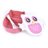 ◆ Cute Cartoon Owl Lunch Box Food Container Storage Box Portable Kids Student Lunch Box Bento Box Container With Compartments Case