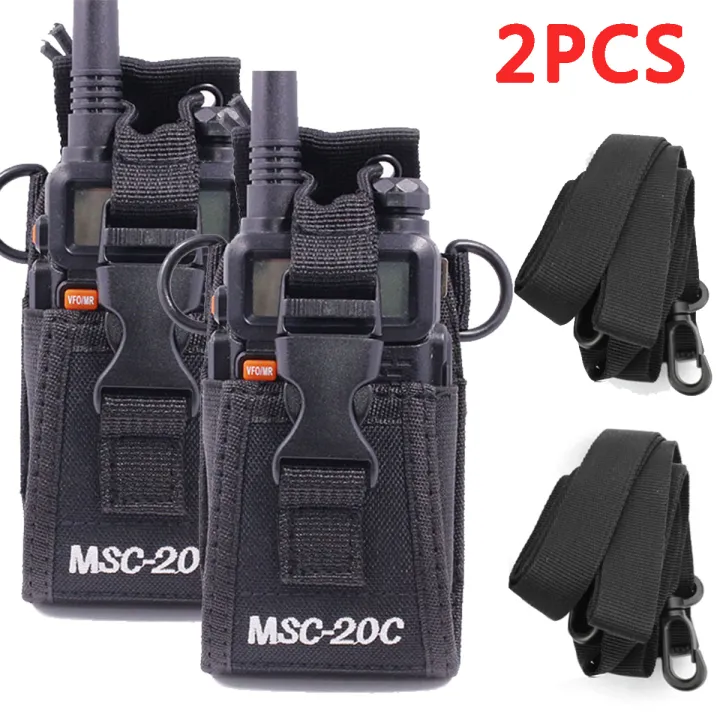 Set of 2 MSC-20C Case Holster Pouch Bag for BAOFENG Yaesu Icom Motorola  Wouxun Puxing Two Way Radio | Lazada Singapore