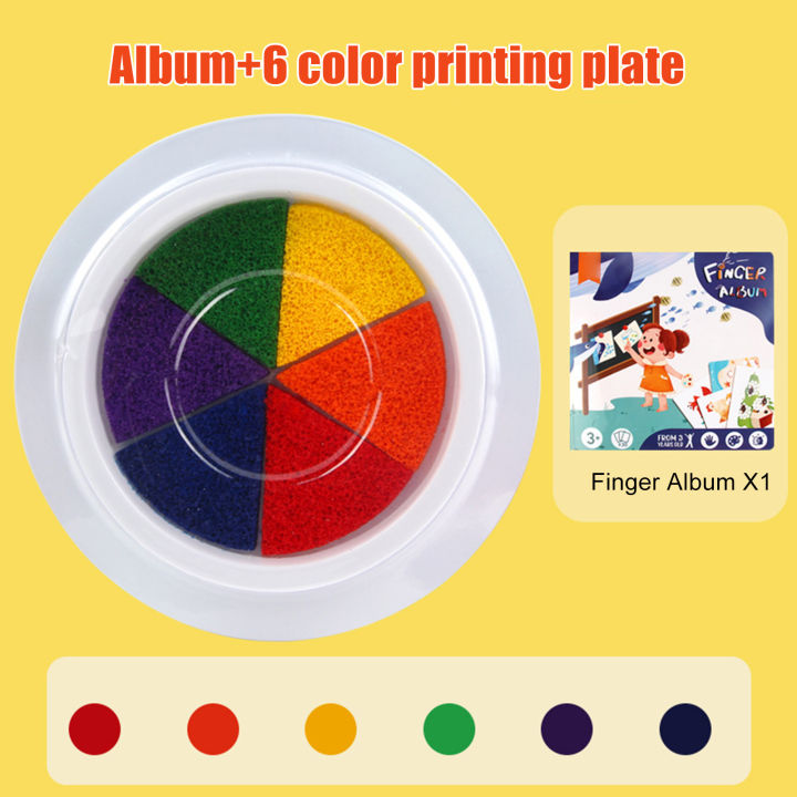 ของเล่นระบายสีหนังสือภาพวาดด้วยนิ้วมือสำหรับเด็กอุปกรณ์ศิลปะระบายสีทำมือแบบทำมือสำหรับเด็ก