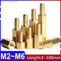 ▽™❖ M2M2.5M3M4M5M6 Brass Hexagonal Copper Pillar Hex PCB Motherboard Spacer Male Female Standoff Board Stud Metric Threaded Pillar