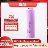 【Free-delivery】 Trendy deals Mall 1PCS Original INR18650 35E 3.7V 18650 3500MAh ลิเธียมชาร์จ25A Discharge เครื่องมือไฟฟ้า