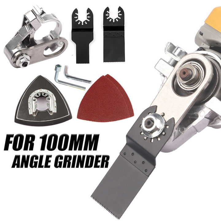 Universal M10 Angle Grinder Converter Oscillating Tool Adapter Head Set Wood Cutting Open Hole