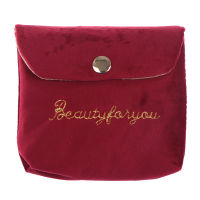 【Comfortable House】 COD Velvet Organizer ลิปสติกท่องเที่ยวเครื่องสำอาง cion BOX POUCH Beauty Case Makeup BAG