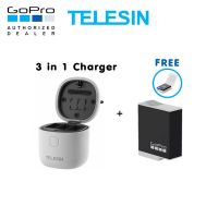 Telesin GoPro 11 / 10 / 9 Telesin Allin Box 3 in 1 Charger &amp; Card Reader &amp; Storage Box + Enduro Battery [ใหม่] ของโกโปรแท้