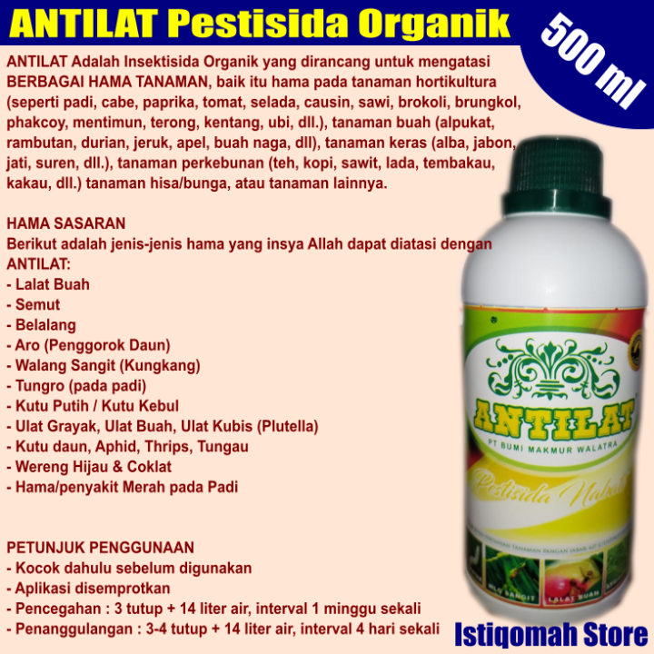 Promo Antilat Pestisida Nabati Obat Hama Ulat Semua Jenis Tanaman Obat