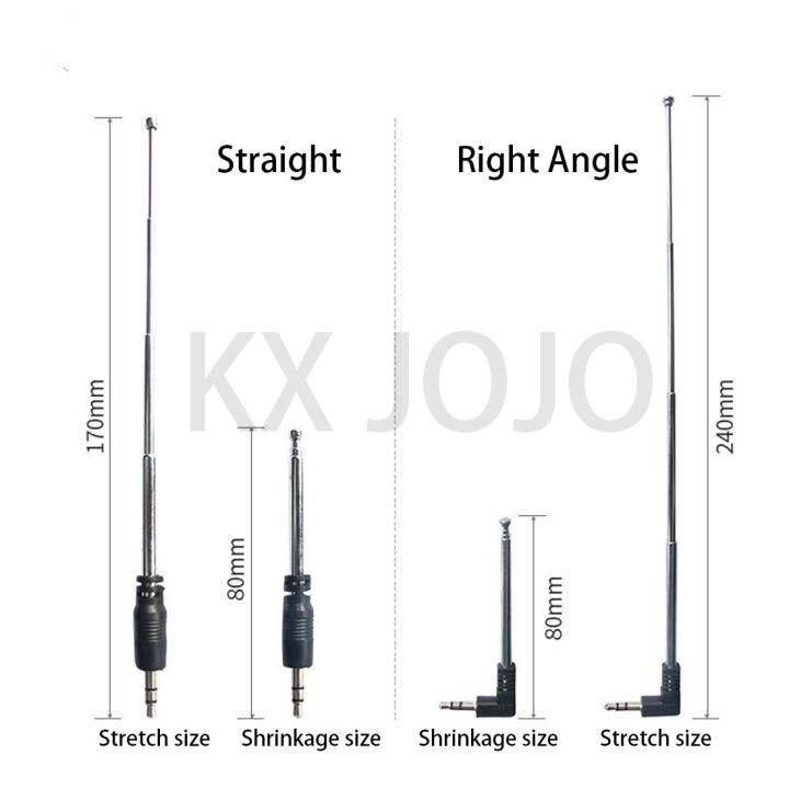 วิทยุโทรศัพท์เสาอากาศ3-5mm-fm-มือถือดึงแกนเสียบการ์ดเสียงทุ่มเท4ส่วนมุมตรง-ขวา