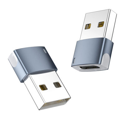 Usb 2.0ไปยัง Type-C อะแดปเตอร์ตัวเมียที่มีไฟ Led 480mbps เชื่อมต่อตัวแปลงชาร์จรับส่งข้อมูล