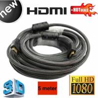 ??HOT!!ลดราคา?? สาย TV HDMI 5 เมตร สายถักรุ่น HDMI 5M CABLE 3D FULL HD 1080P ##ที่ชาร์จ แท็บเล็ต ไร้สาย เสียง หูฟัง เคส Airpodss ลำโพง Wireless Bluetooth โทรศัพท์ USB ปลั๊ก เมาท์ HDMI สายคอมพิวเตอร์