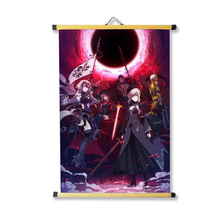 HCM]Tranh Treo vải trang trí phòng 40x60cm hình Anime Fate/Grand Order |  