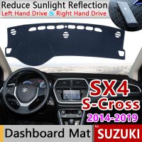 for Suzuki SX4 S-Cross 2014 2019 Anti-Slip Mat Dashboard Cover Pad Sunshade Dashmat Accessories Maruti SX-4 SX 4 S Cross SCross