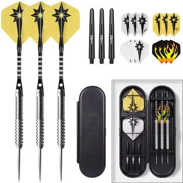 3pcs 20g Tungsten Steel Barrel Darts Set Blue Black Wings Perfect Sports  Entertainment, Save Clearance Deals