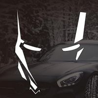 【CC】 Car Decal for Iron Man Helmet Decoration Sticker Reflective Alliance Personalized Rear Window