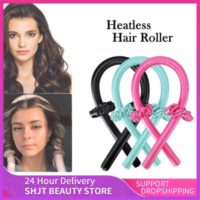 ผมนุ่ม Curlers ขี้เกียจ Heatless ดัดผมก้านคาดศีรษะผมเครื่องมือจัดแต่งทรงผมไม่มีความร้อนผ้าไหมดัดผมริบบิ้นการสร้างอุปกรณ์ผม